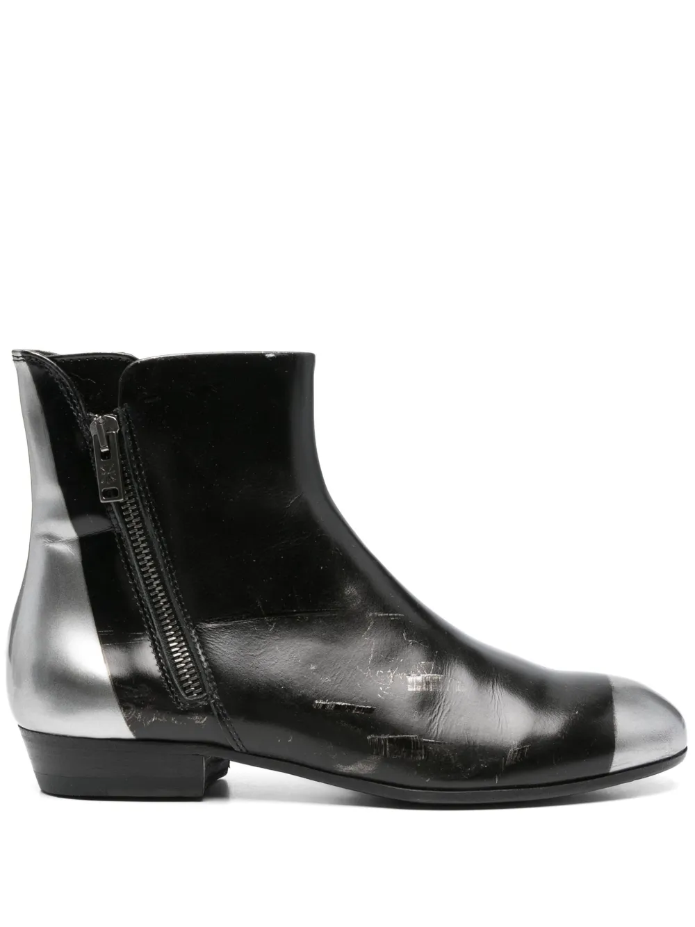 Pantanetti two-tone boots Black