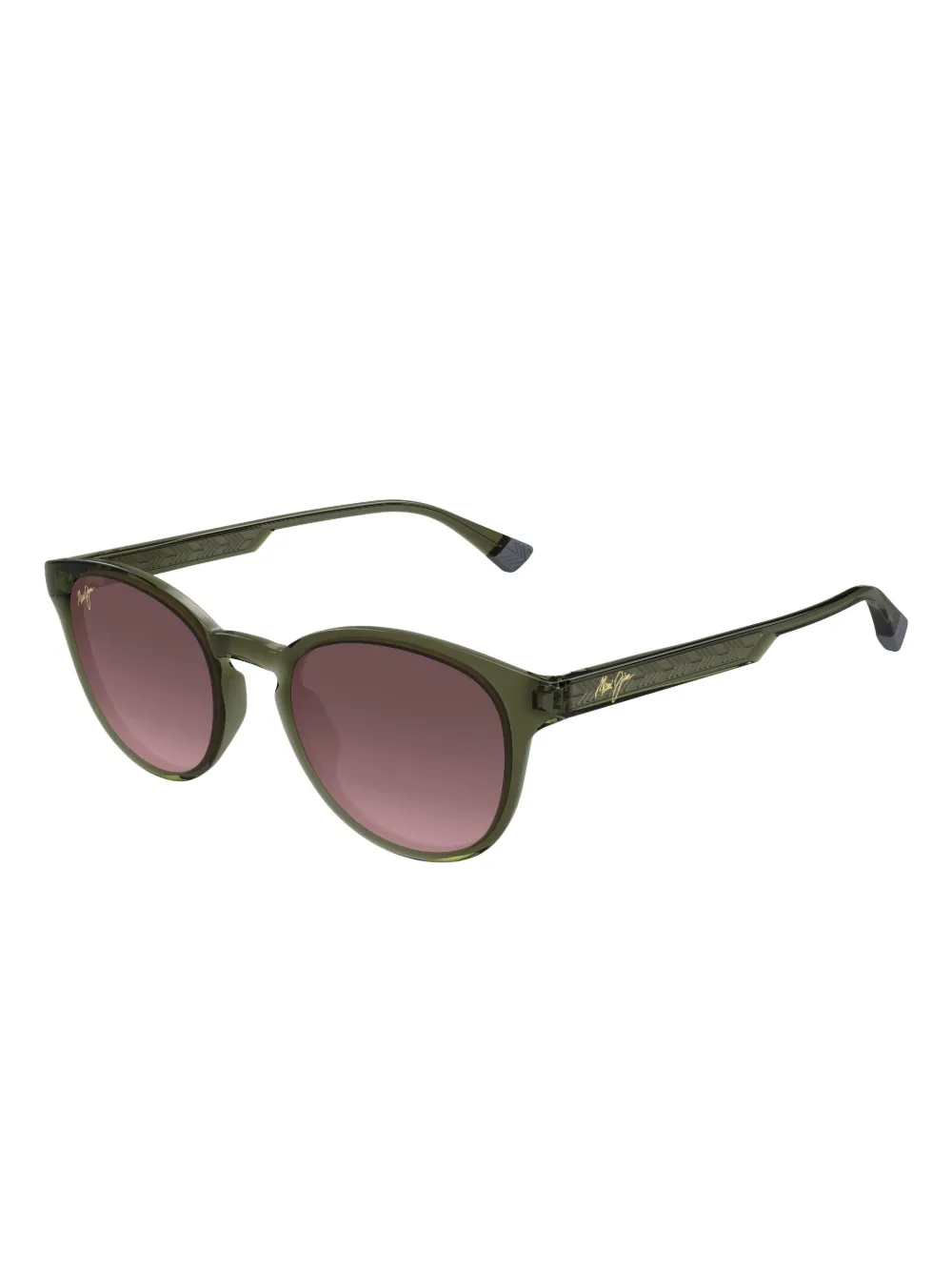 Maui Jim Hiehie round sunglasses Groen