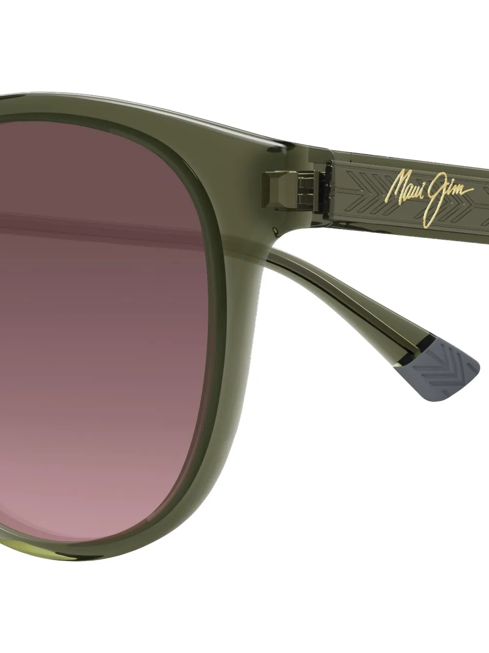 Maui Jim Hiehie round sunglasses Groen