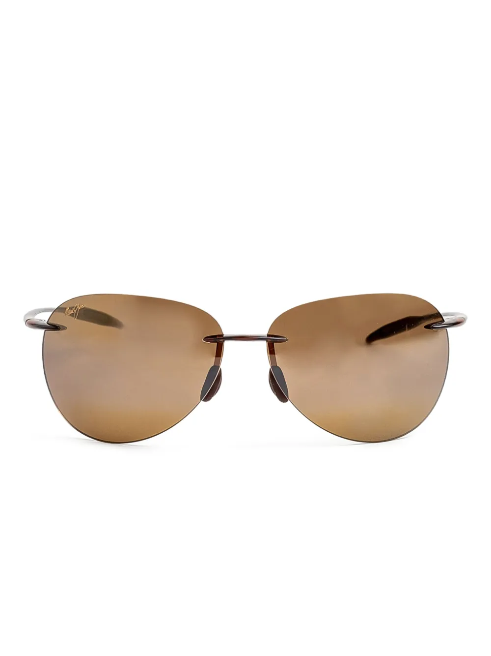 Maui Jim Zonnebril met randloos montuur Bruin