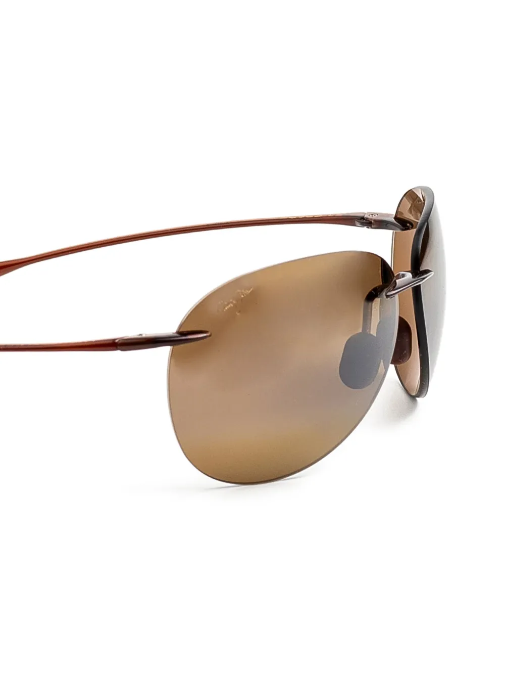 Maui Jim Zonnebril met randloos montuur Bruin