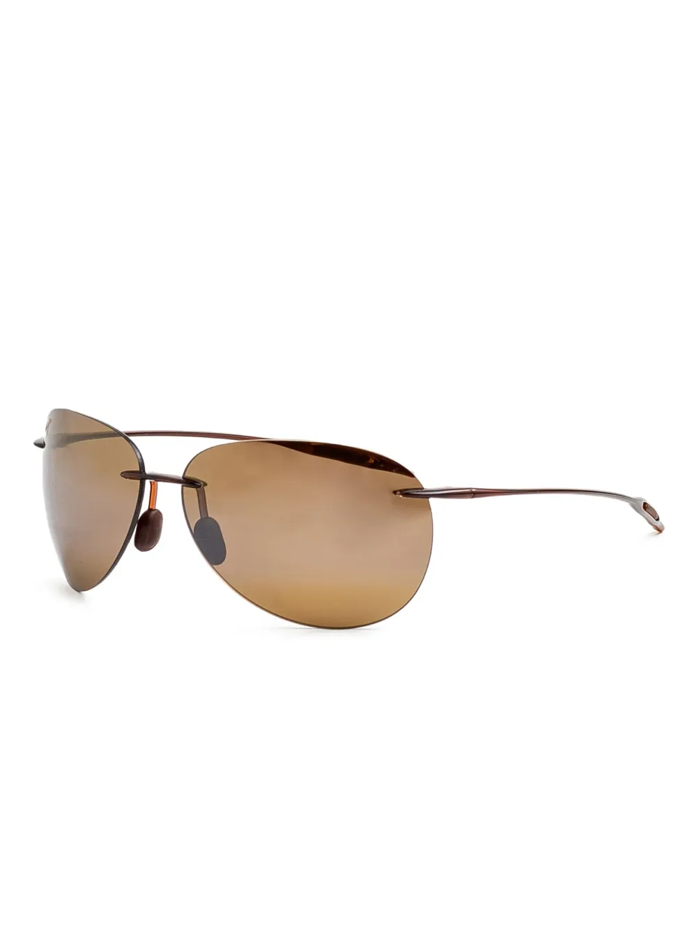 Maui Jim Zonnebril met randloos montuur Bruin