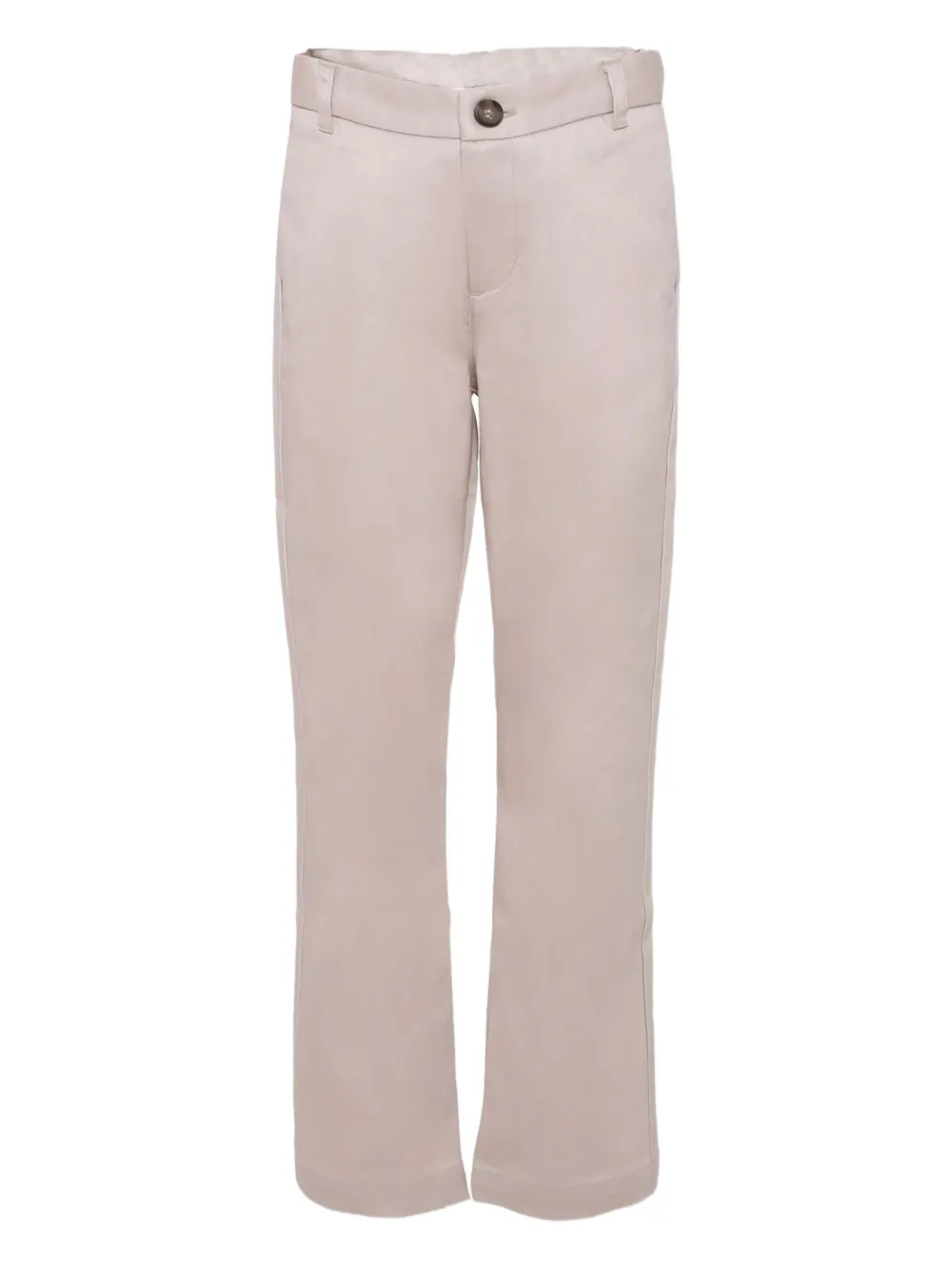 Bonpoint Broek met geborduurd logo Beige