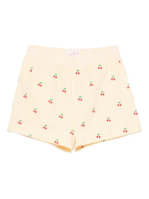 MC2 Saint Barth Meave cherry-motif striped shorts