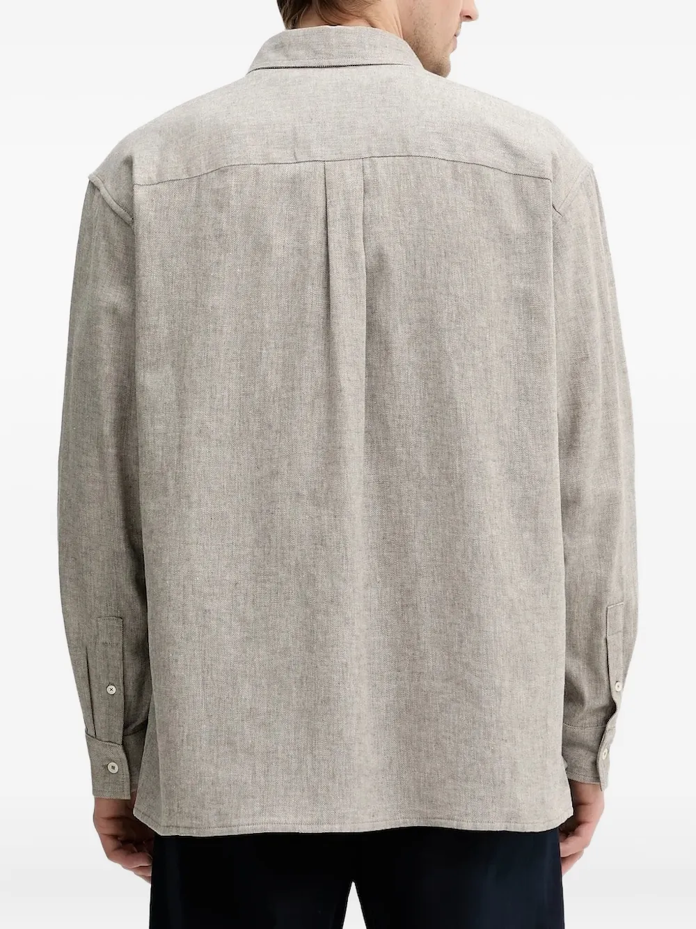 IRO Overhemd met geborduurde zak - Beige
