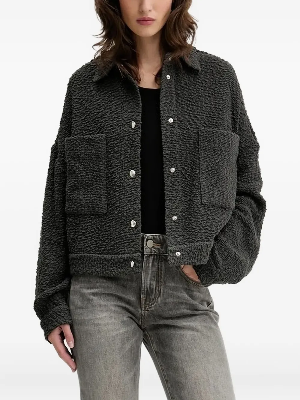 IRO Pabli textured jacket Grijs