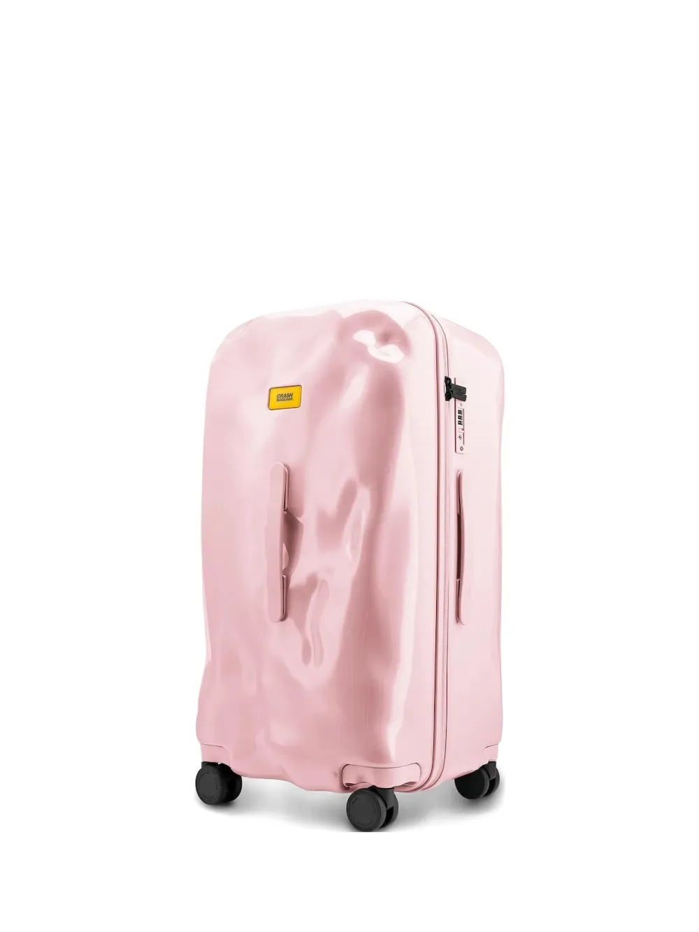 Crash Baggage crumpled suitcase | Pink | Image 1