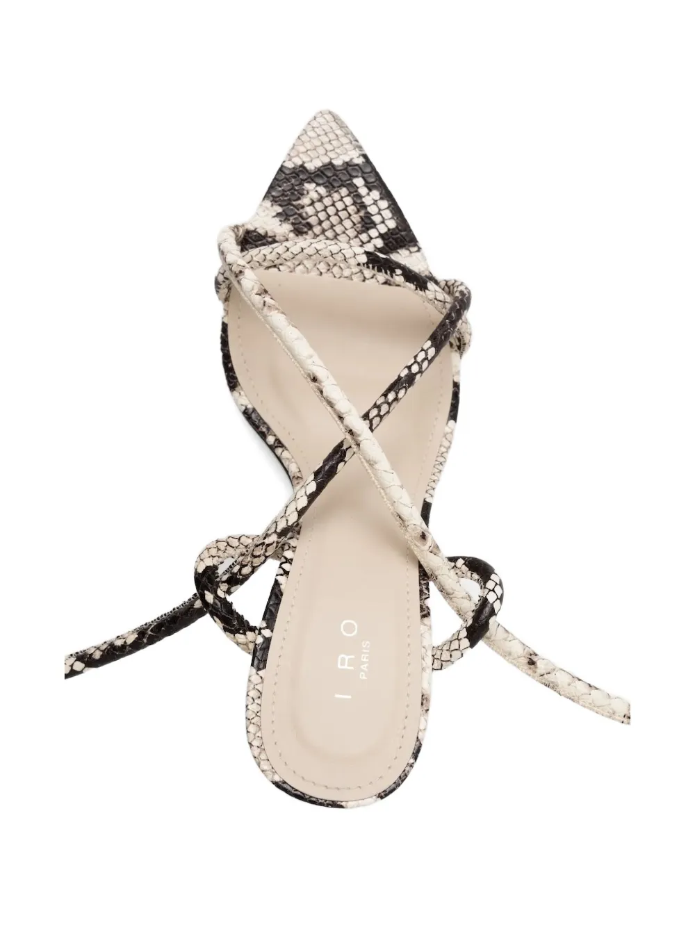 IRO 90mm lace-up heeled sandals White