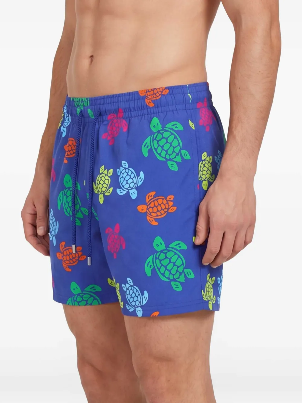 Vilebrequin Zwembroek met schildpadprint Blauw