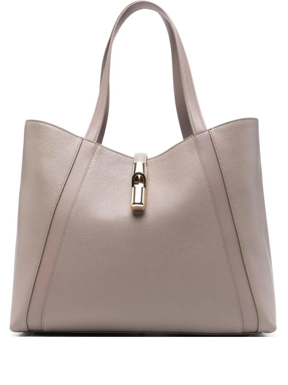 Furla Goccia grote shopper met gesp Grijs