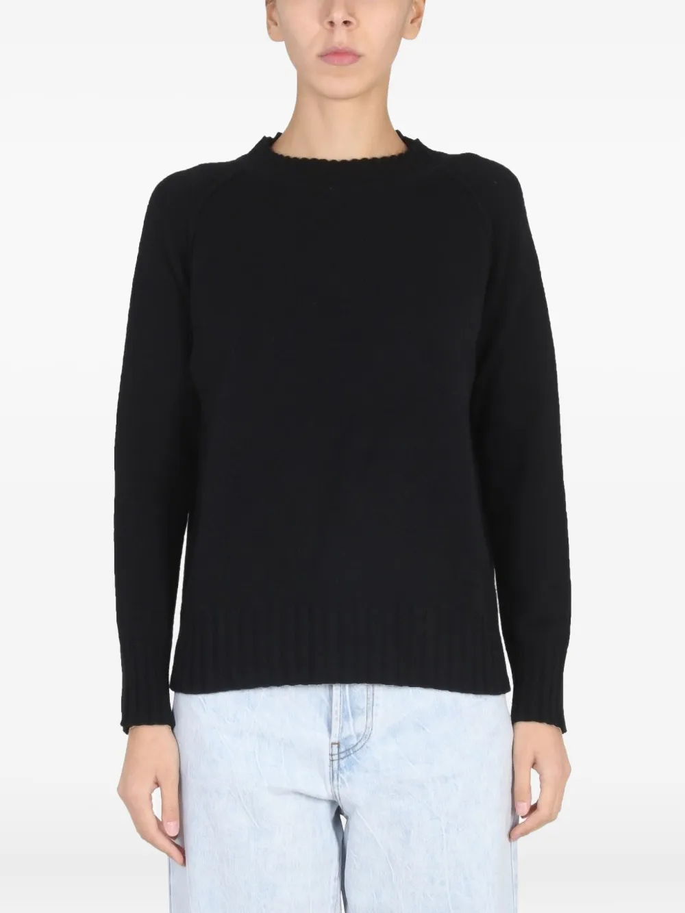 Stefano Mortari Crew-neck Sweater In Black