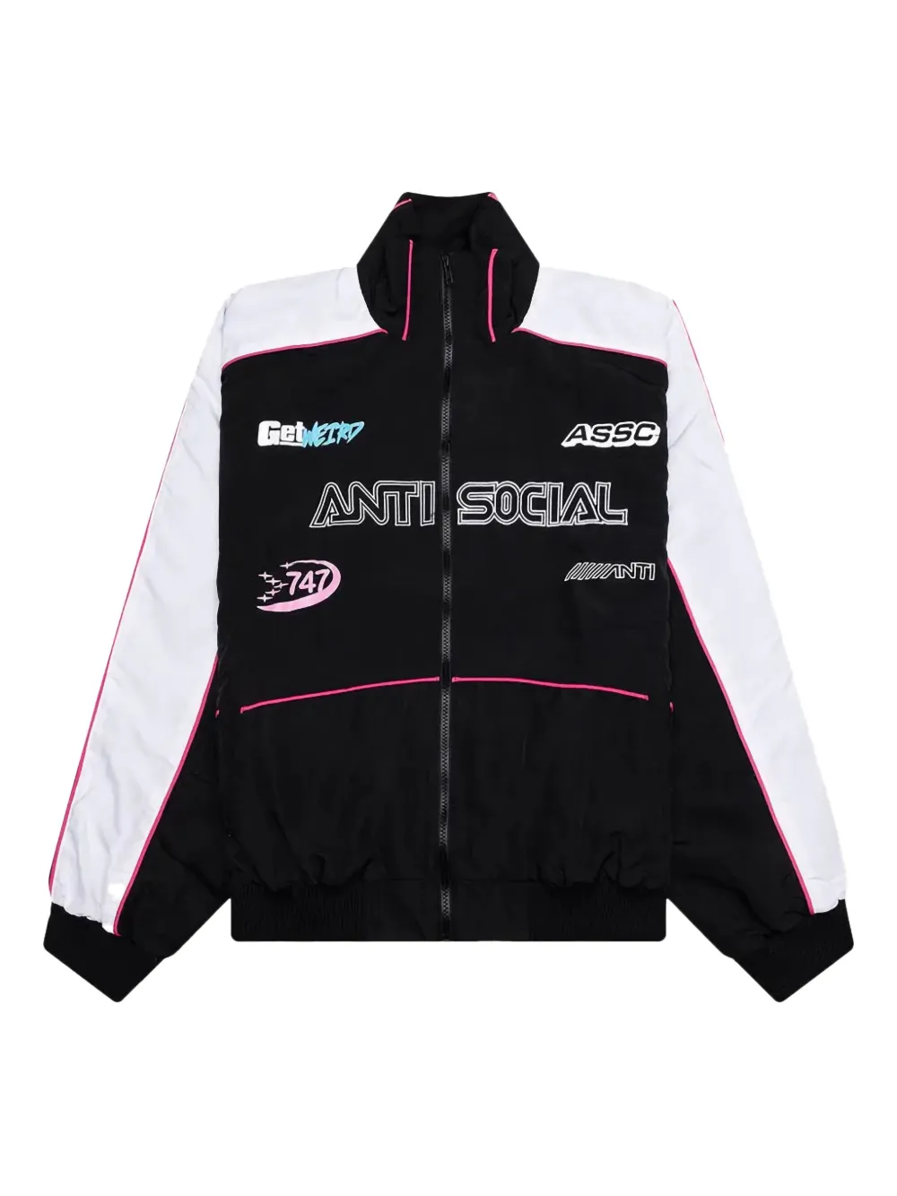 Anti Social Social Club Racing トラックジャケット - ブラック Anti Social Social Club Racing トラックジャケット - ブラック