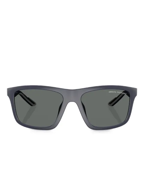 Armani Exchange lentes de sol con armazón rectangular mate
