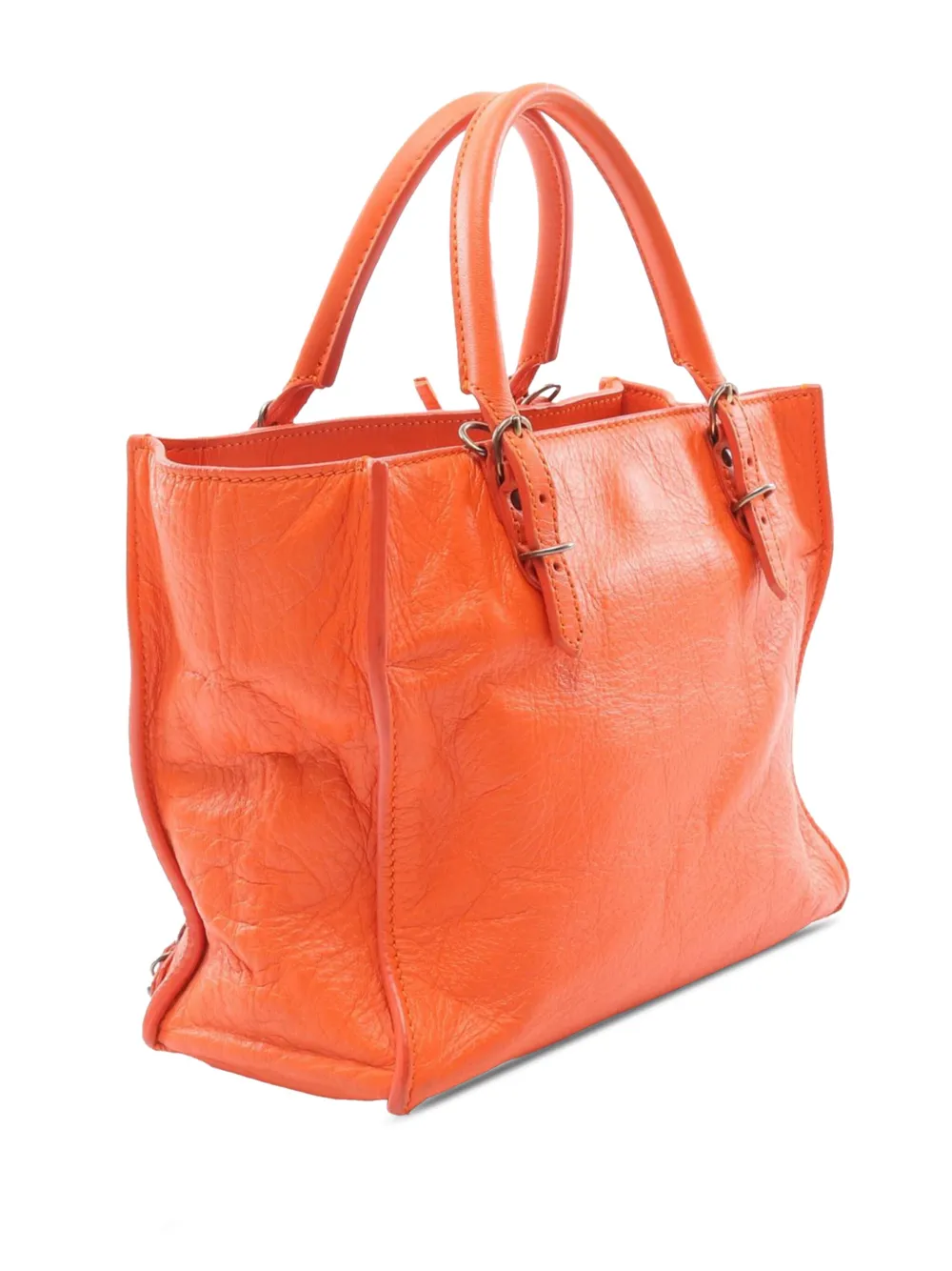 Pre-owned Balenciaga 2010-2024 Mini Leather Papier A4 Satchel