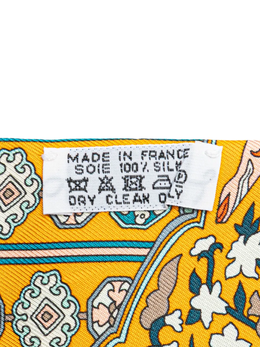 Pre-owned Hermes 1990-2015 Tapis Persans Silk Twilly Scarf Scarves