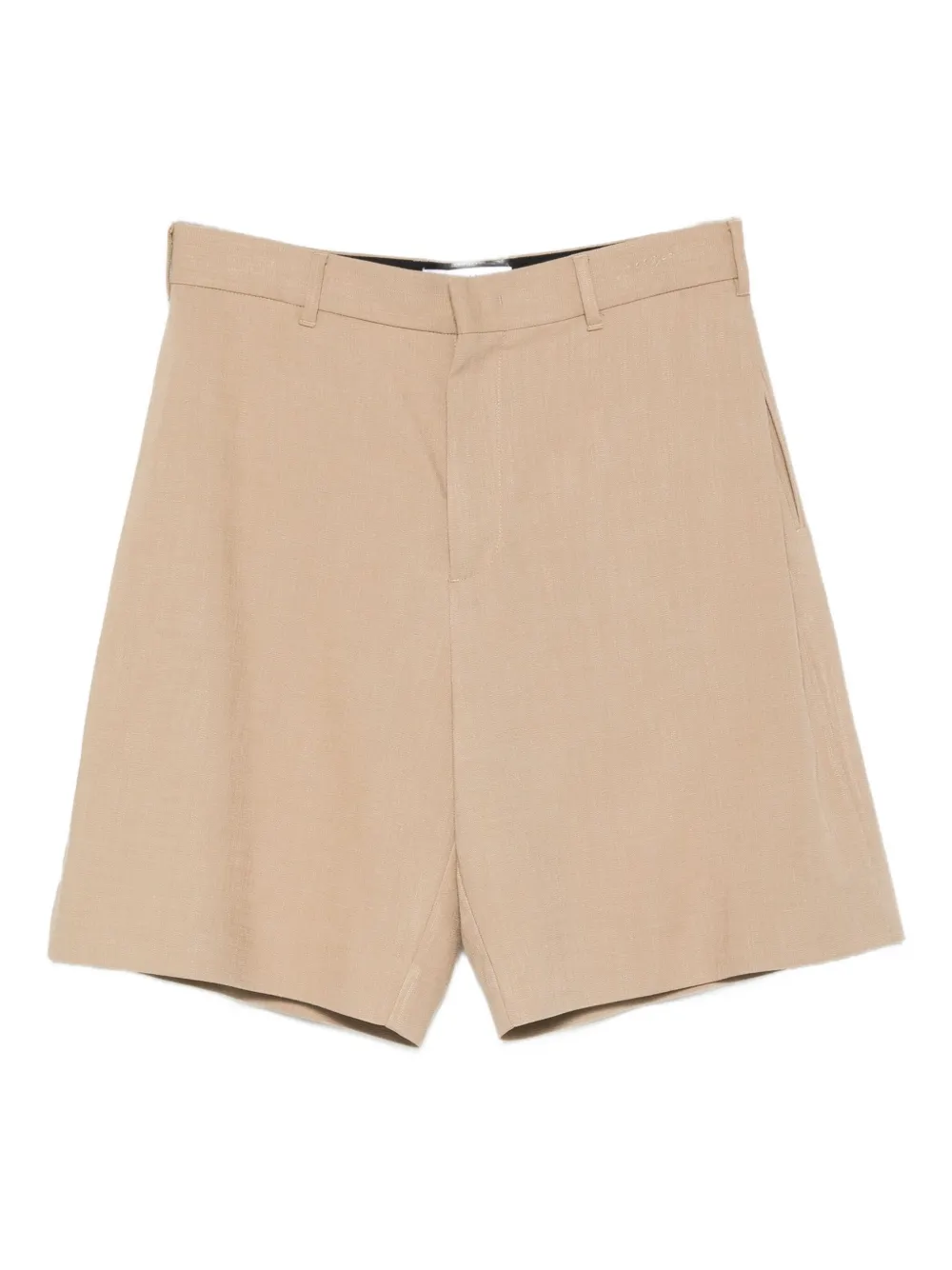 MSGM Shorts met platte voorkant Beige
