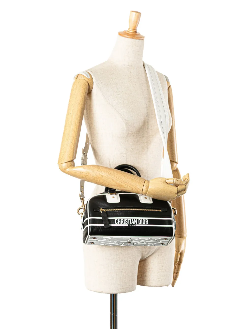 Christian Dior Pre-Owned 2022 Small Leather Dior Vibe Zip Bowling Bag satchel | Pre-Owned | Image 2