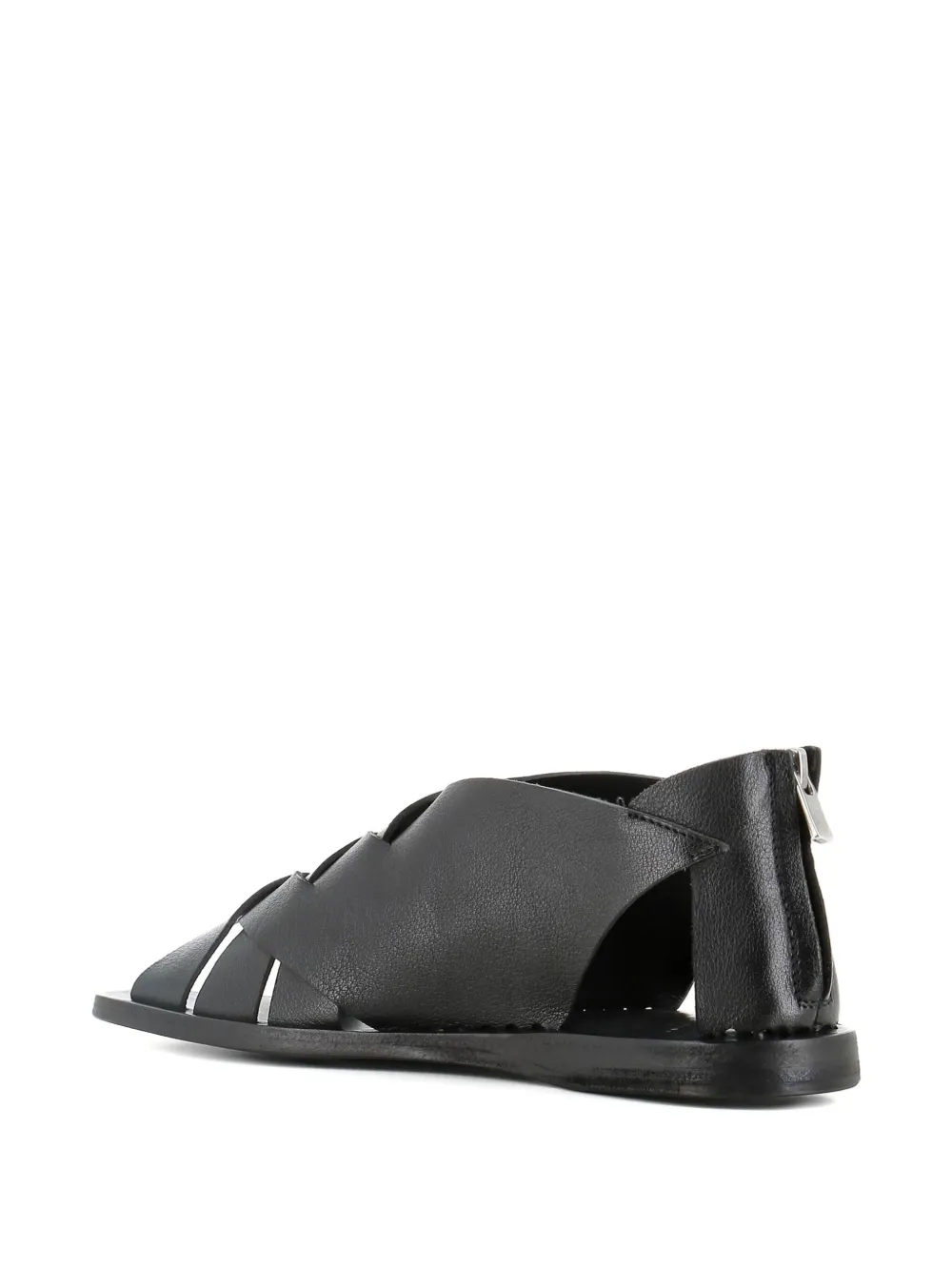 Officine Creative open-toe woven sandals Black