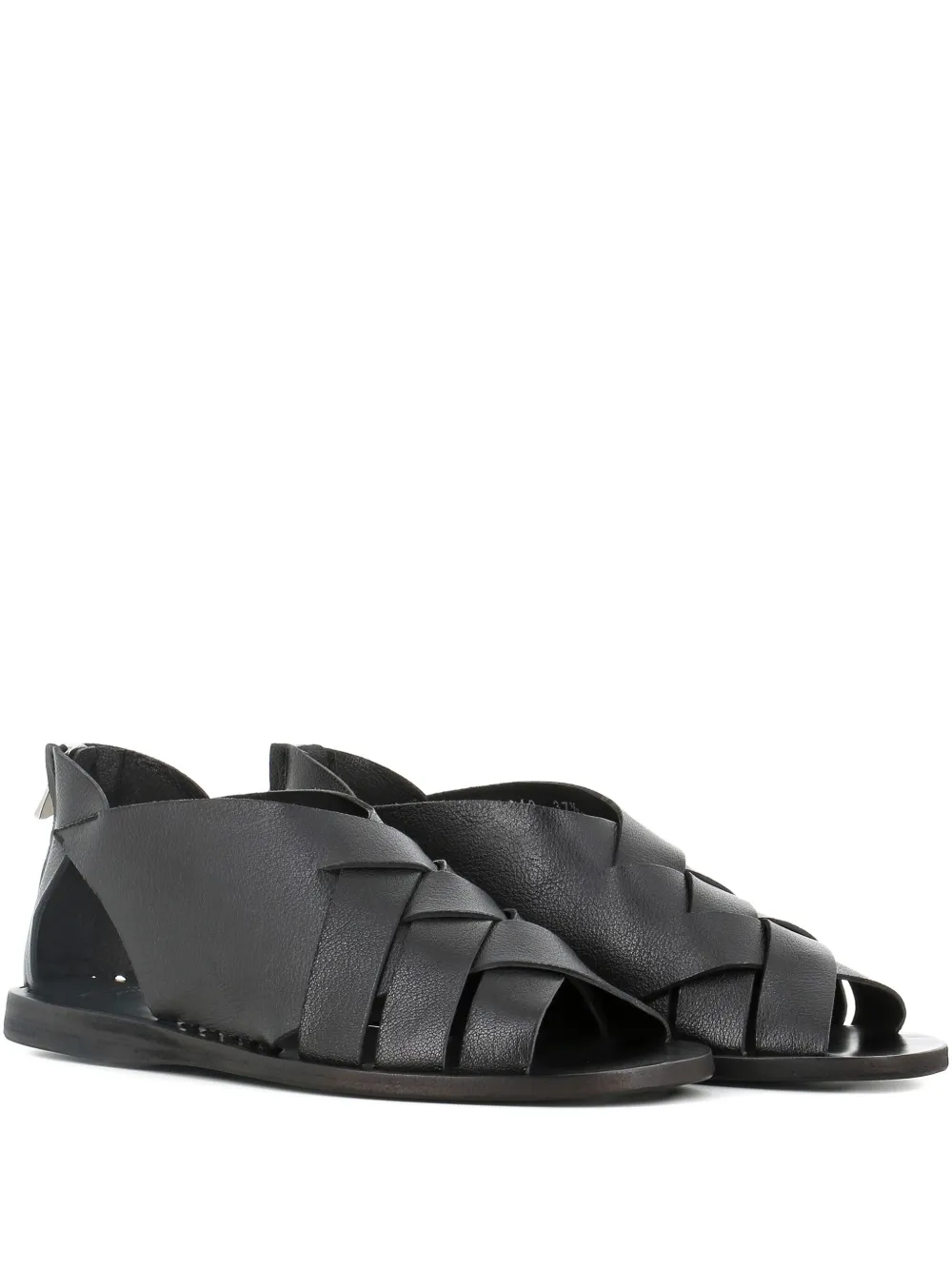 Officine Creative open-toe woven sandals Black
