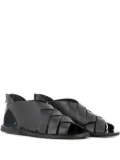 Officine Creative open-toe woven sandals - Black