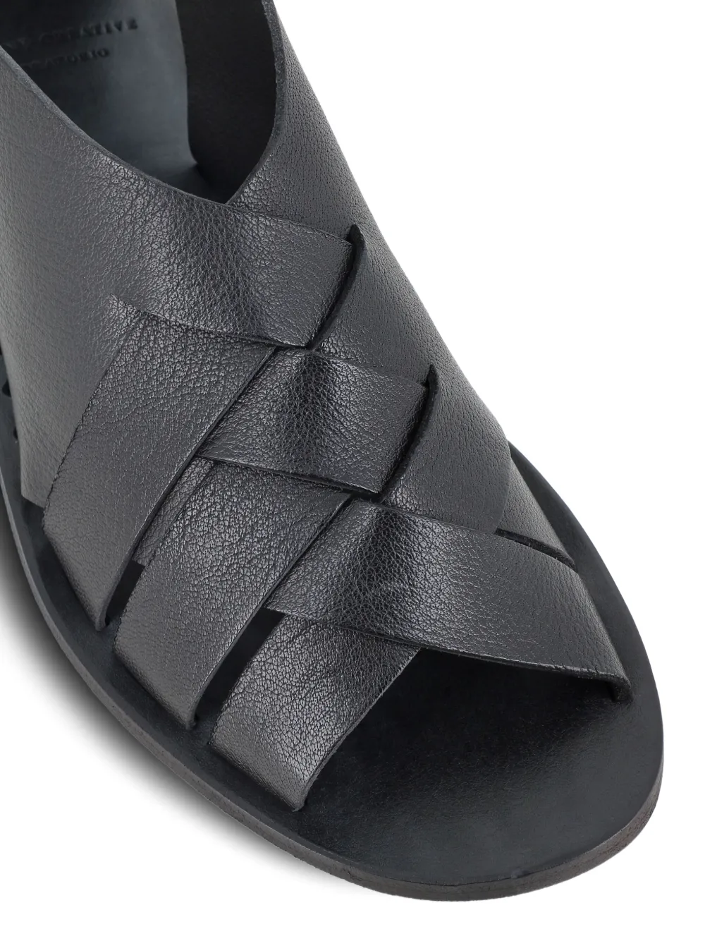 Officine Creative open-toe woven sandals Black