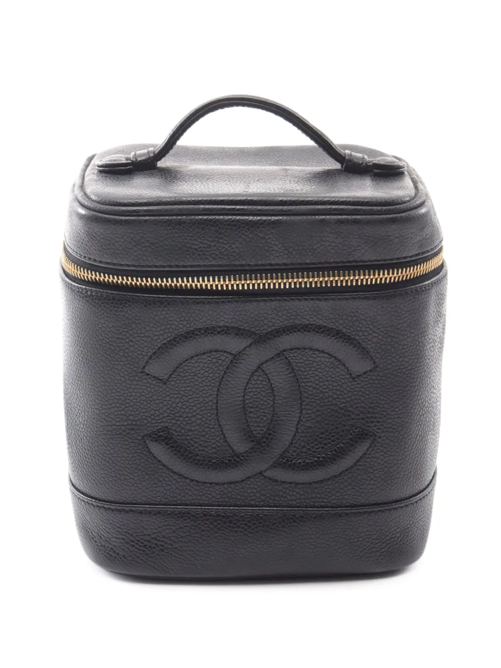 CHANEL Pre-Owned 2000-2002 CC Caviar Case vanity bag | Black | Image 1