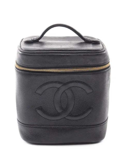 CHANEL Pre-Owned 2000-2002 CC Caviar Case vanity bag