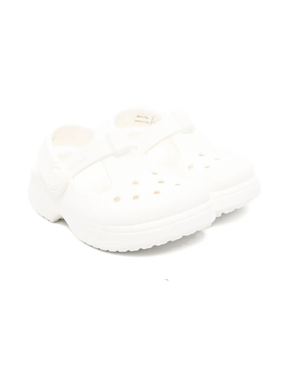 Crocs Kids Classic T Mary Jane perforated clogs Wit