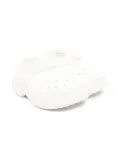 Crocs Kids Classic T Mary Jane perforated clogs - White