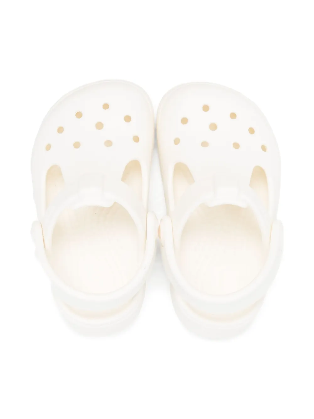 Crocs Kids Classic T Mary Jane geperforeerde klompen Wit