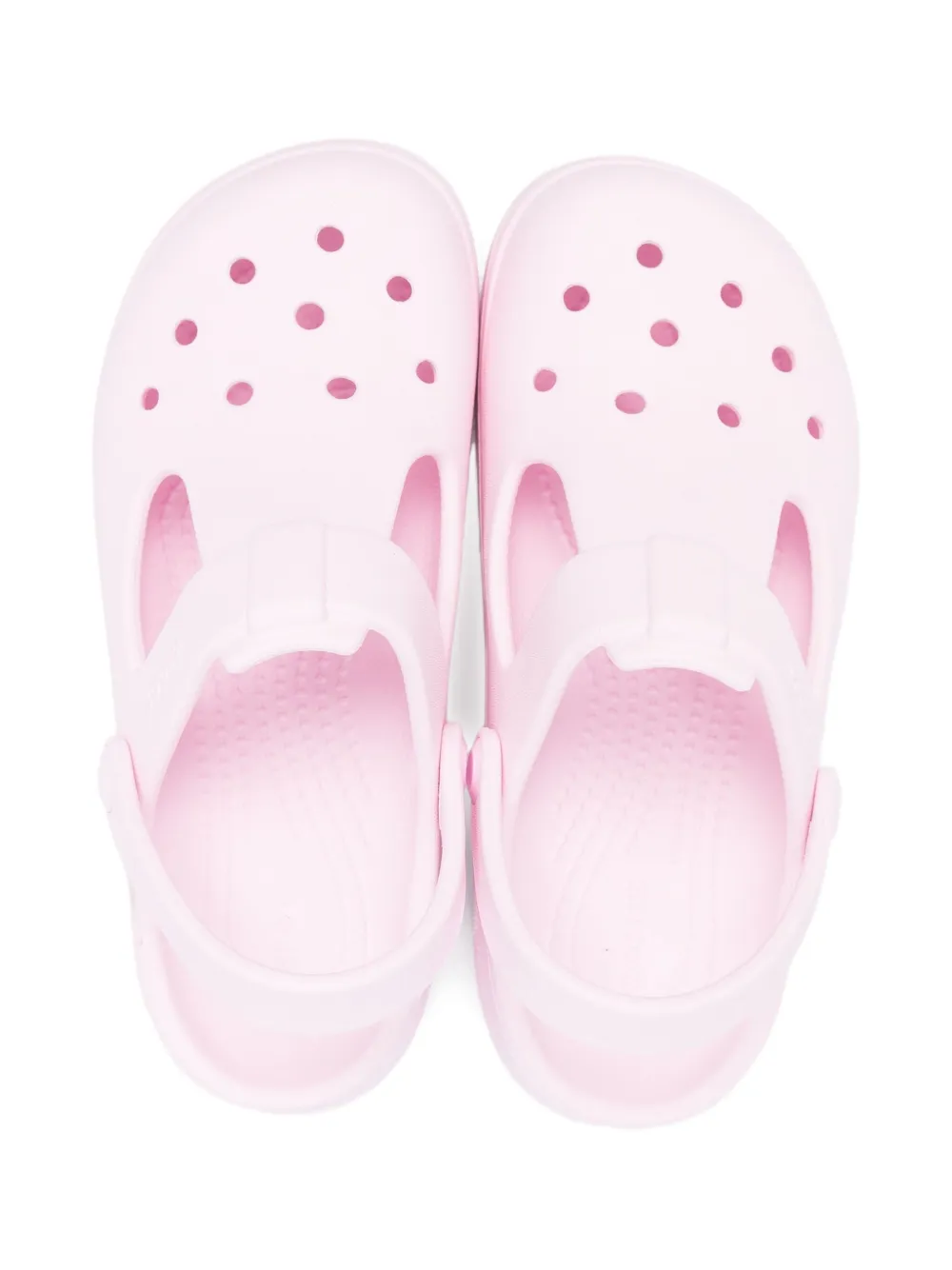 Crocs Kids Classic T Mary Jane perforated clogs Pink
