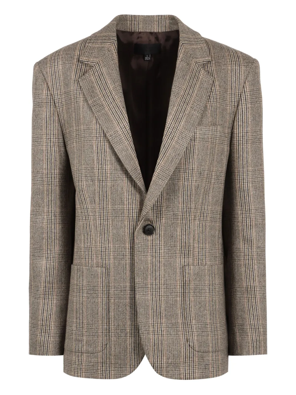Nili Lotan checked lapel blazer Bruin