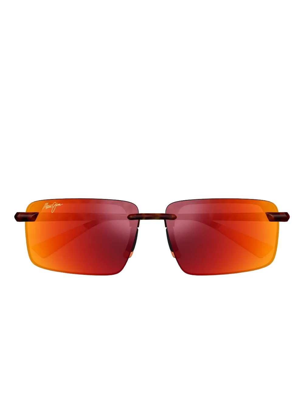 Maui Jim Laulima rectangle-frame sunglasses Bruin