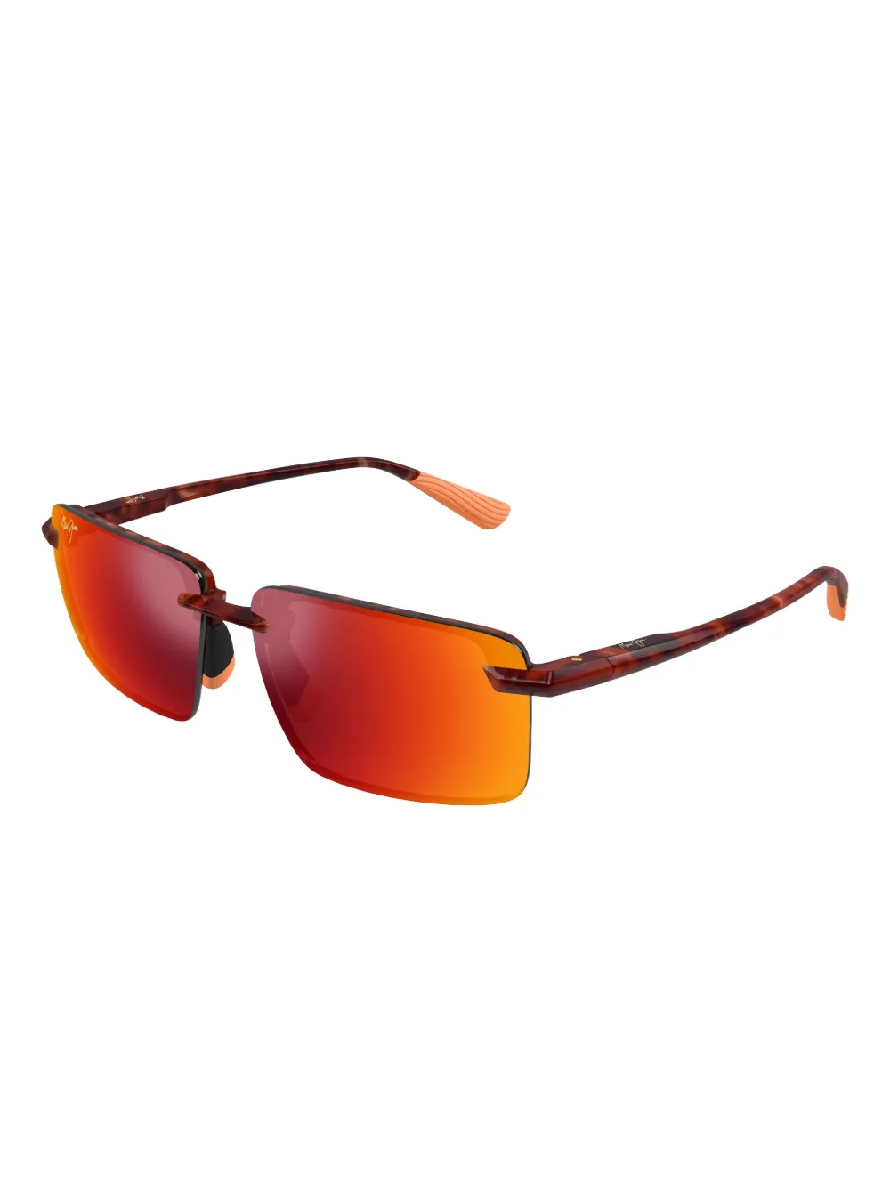 Maui Jim Laulima rectangle-frame sunglasses Bruin