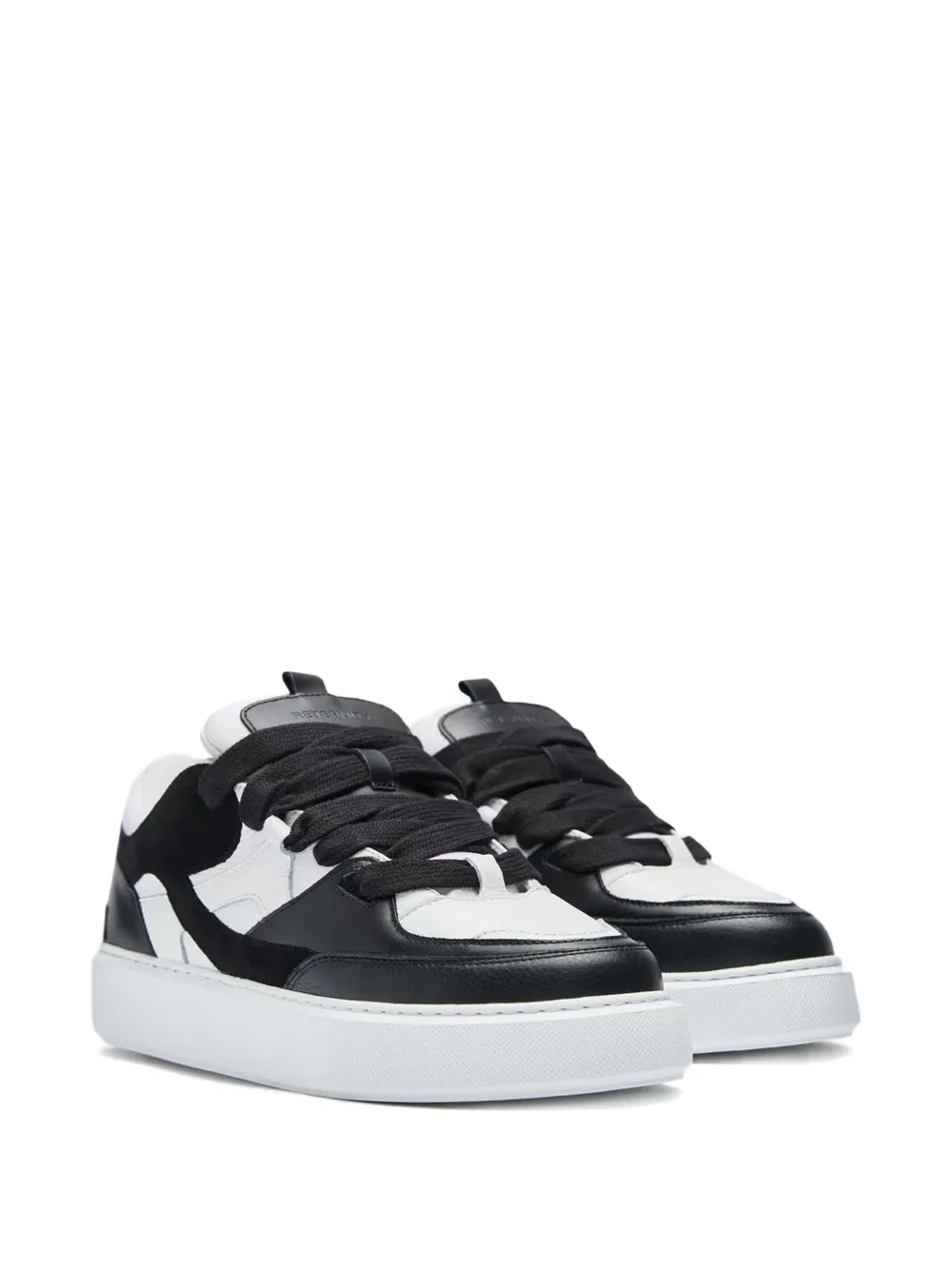RETERNITY panelled sneakers Black