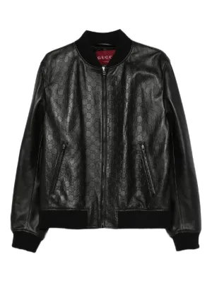 Gucci（グッチ）メンズ レザージャケット - FARFETCH