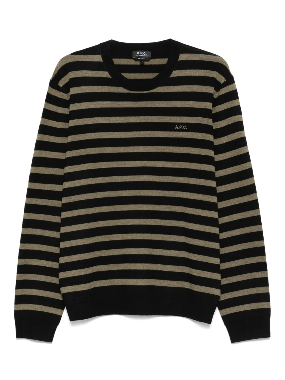 A.P.C. striped jumper | negro | Image 1