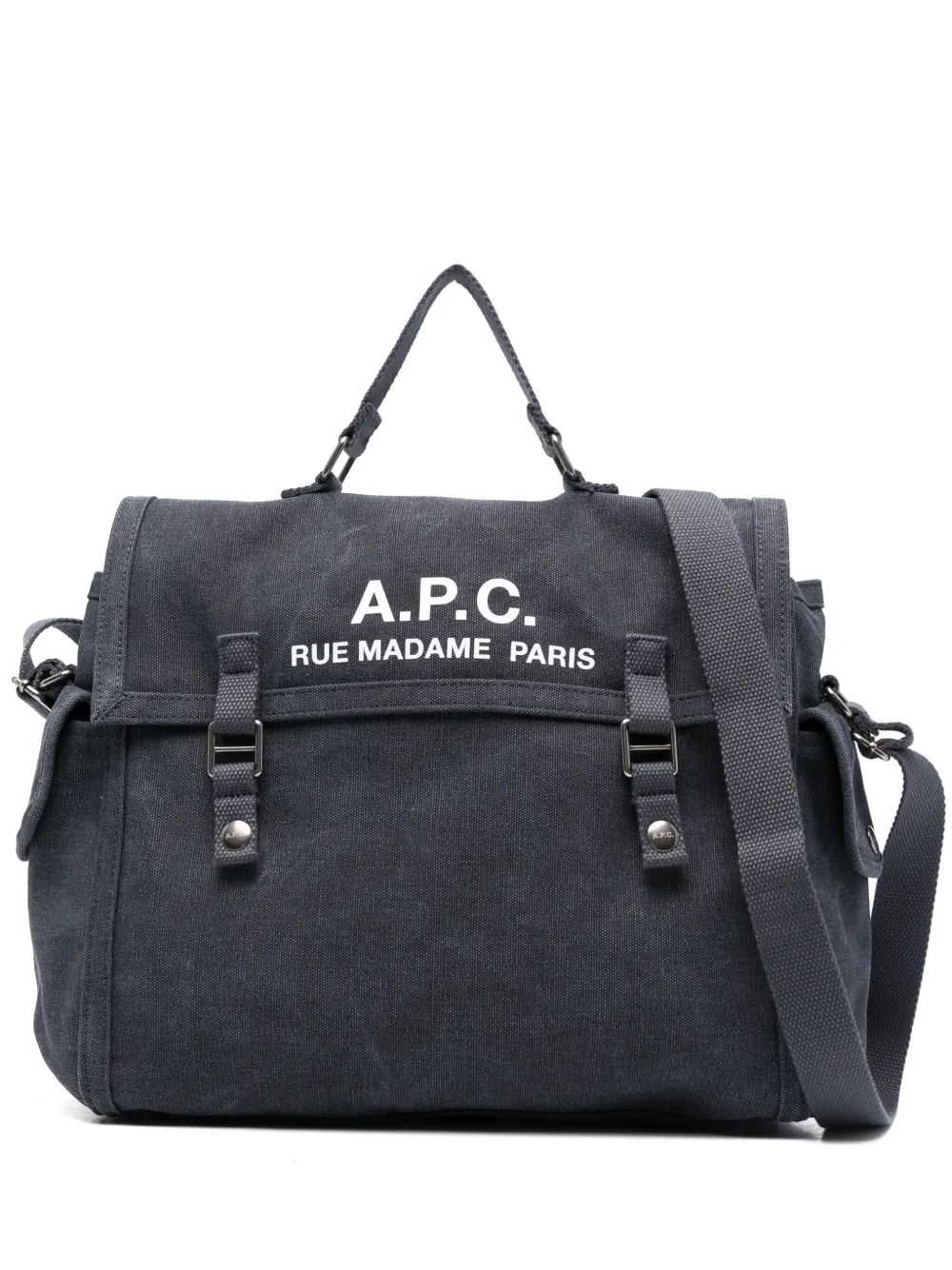 A.P.C. logo-print bag | Blue | Image 1