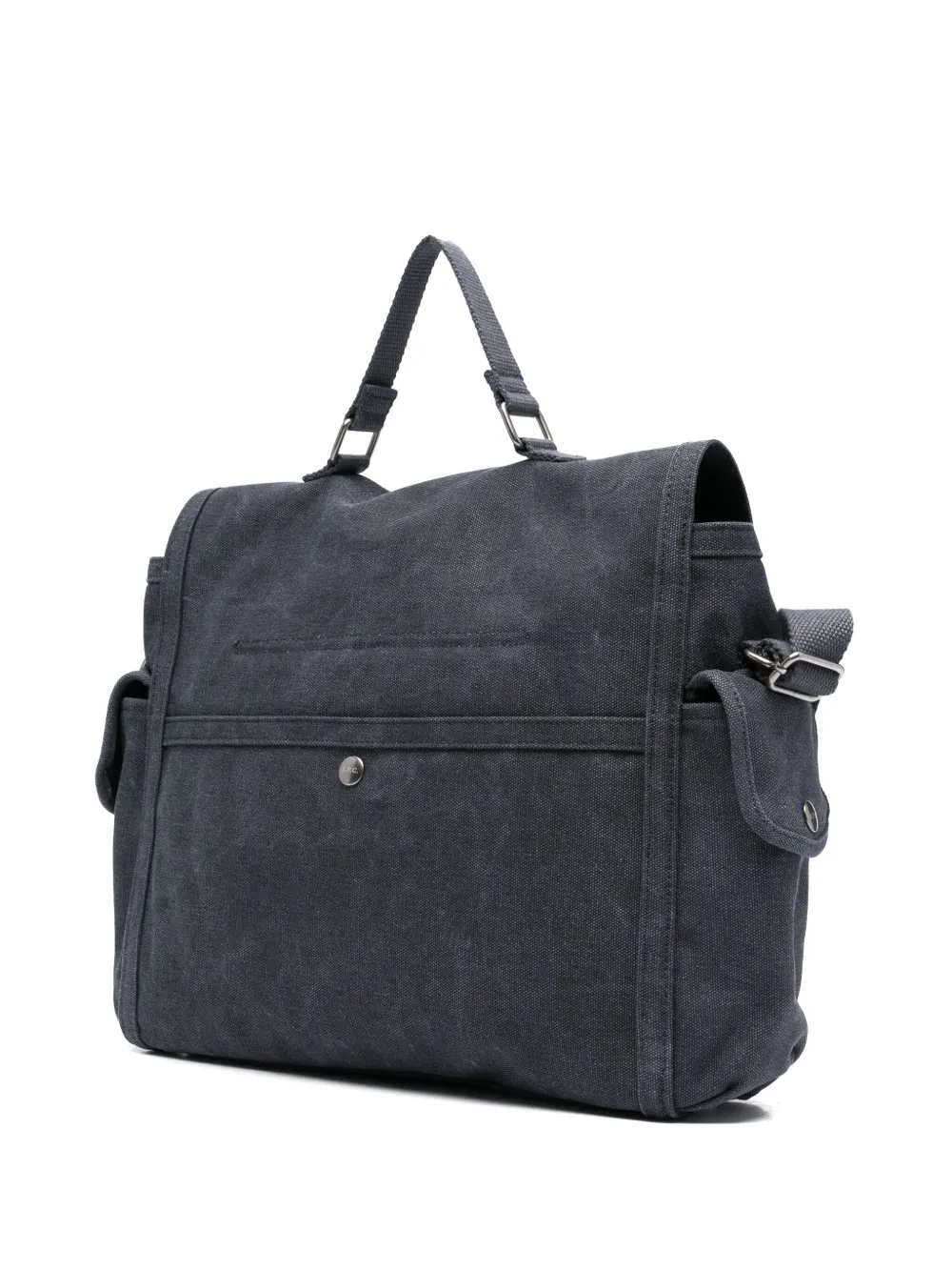 A.P.C. logo-print bag Blauw