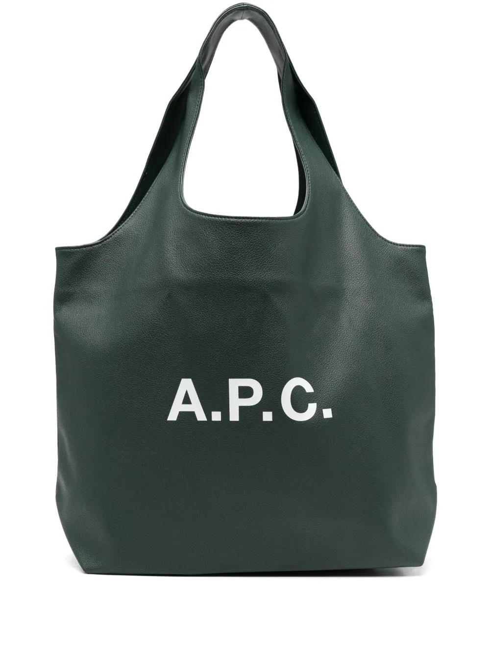 A.P.C. leather tote bag | Green | Image 1