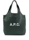 A.P.C. leather tote bag - Green