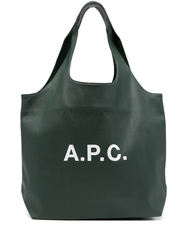トートバッグ A.P.C. Lou University Tote Bag Dark Green COCPRM61956KAF COC Lou University tote bag | Cotton canvas | A.P.C. Accessories