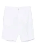 120% Lino embroidered linen shorts - White