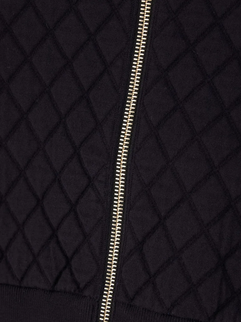 Max Mara Quilted Hooded Coat In Blue