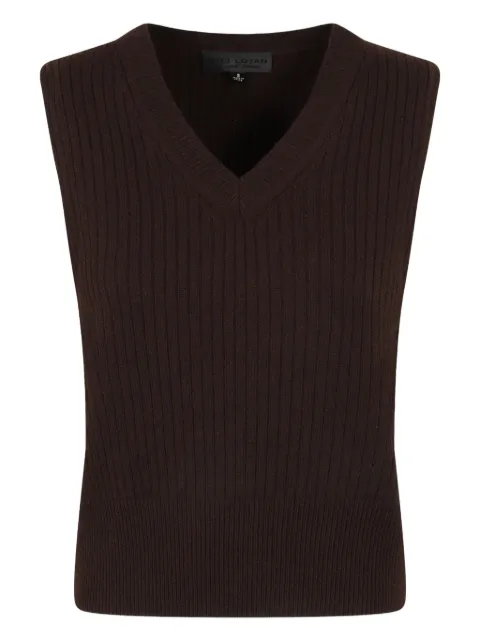 Nili Lotan ribbed V-neck vest