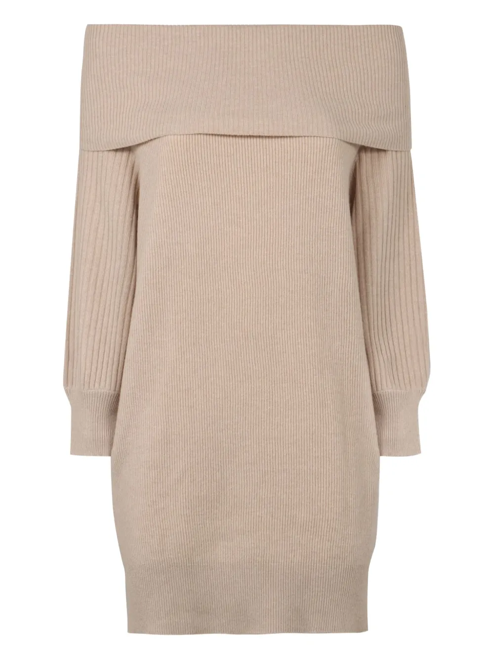 Agnona ribbed off-the-shoulder sweater | Brown | Image 1