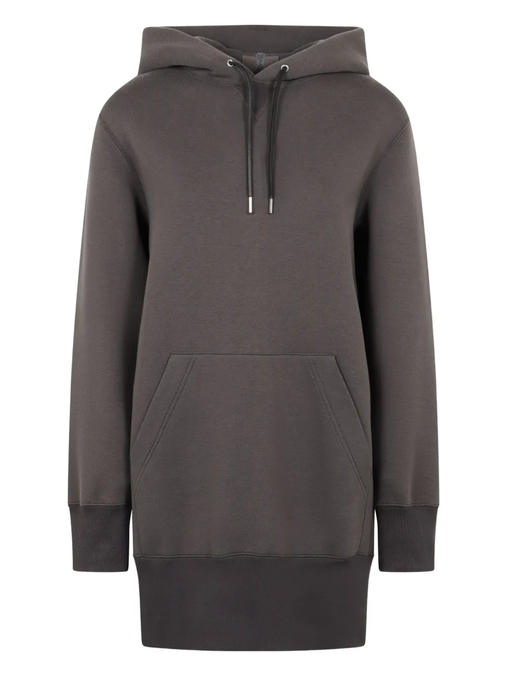 Sacai ribbed-edge hoodie Bruin
