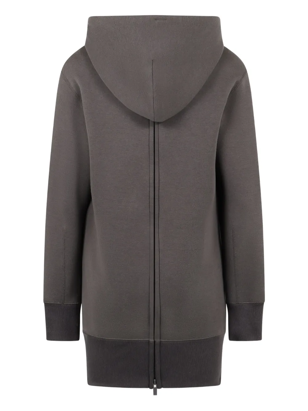 sacai Hoodie met geribbelde afwerking Bruin