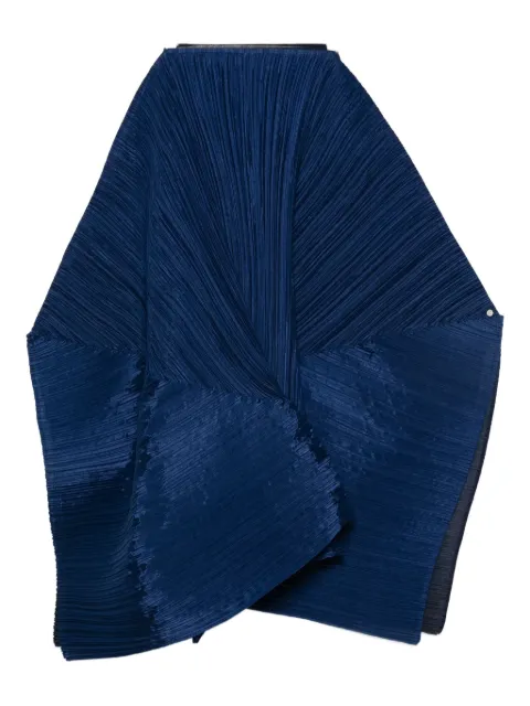 Pleats Please Issey Miyake pleated asymmetric scarf