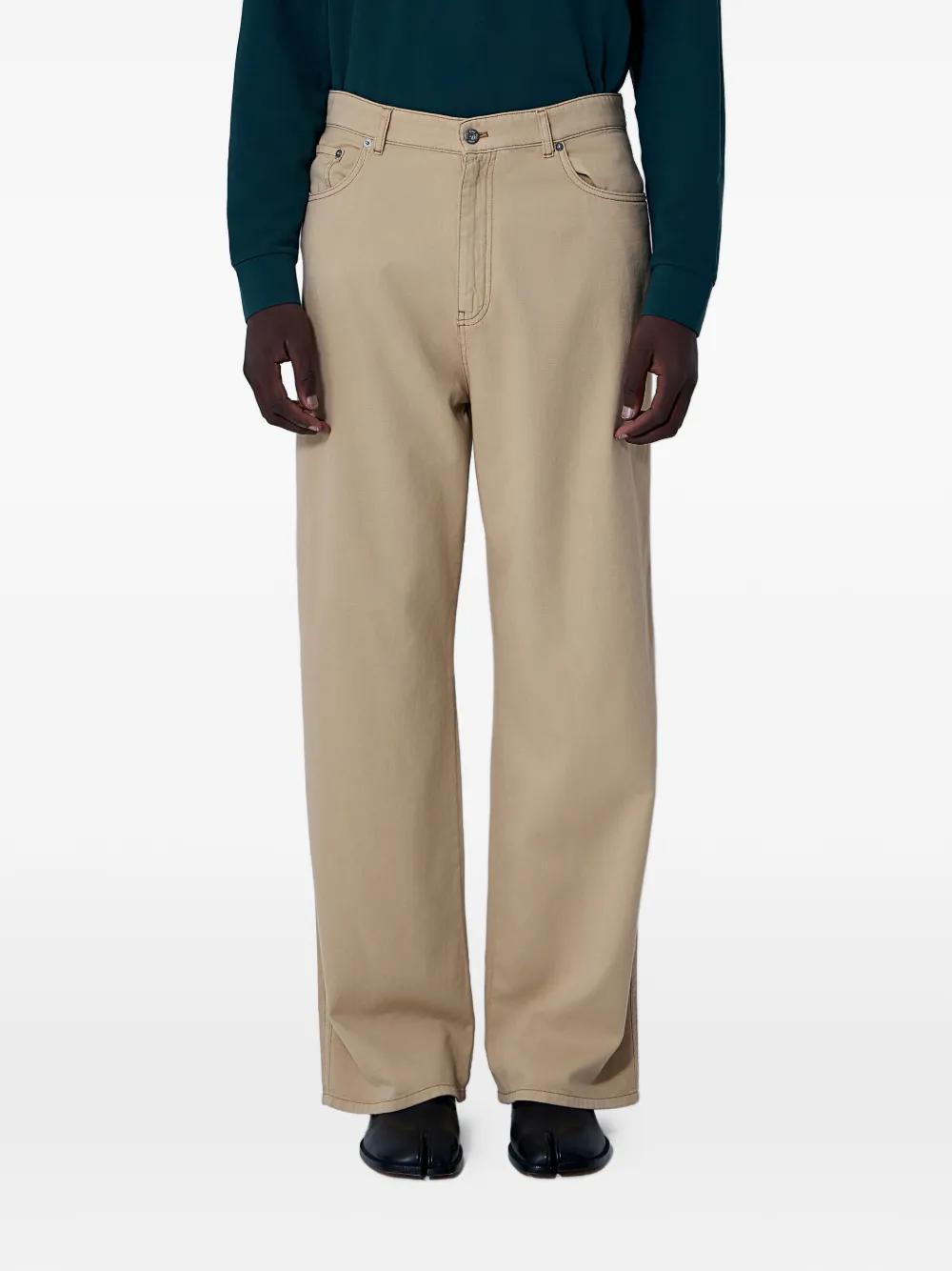 Miu Miu Jeans con cinque tasche - Toni neutri